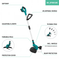 Grass trimmer 20V – 2.0Ah | Incl. 2 batteries and quick charger