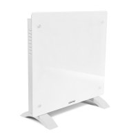 Луксозен електрически нагревател - Конвектор - Стъклен панел - 500W/1000W - Бяло  | WIFI 