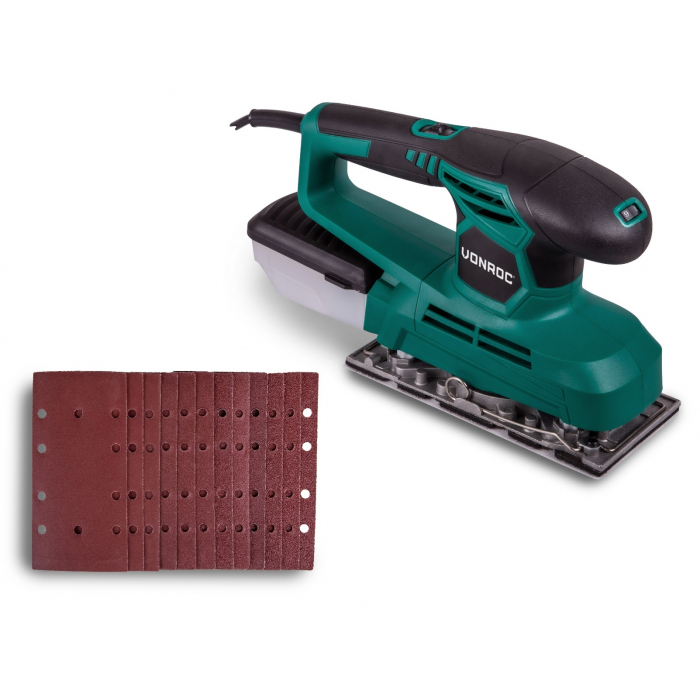 Орбитална шлайфмашина 240W | Включва кутия за събиране на прах и 12 шкурки main product photo
