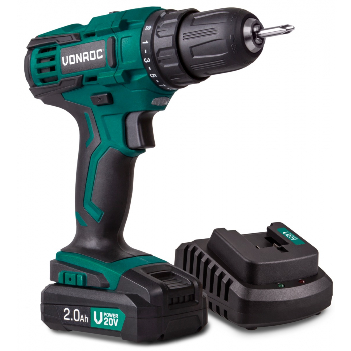 Акумулаторна бормашина 20V - 2.0Ah | Включва батерия и зарядно устройство main product photo